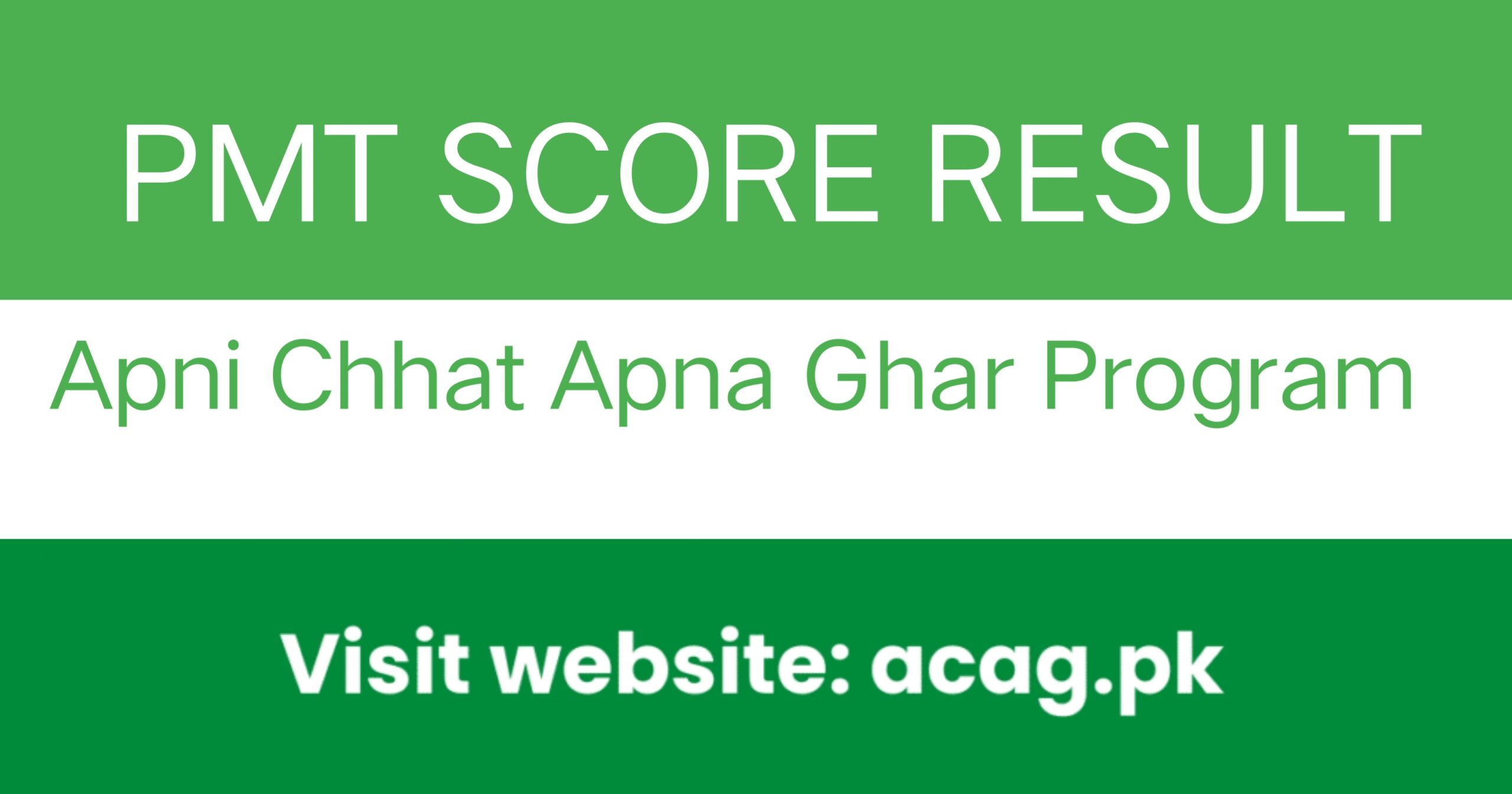 Acag PMT score Check